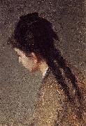 Eva Gonzales Portrait of Jeanne Gonzales in Profile painting